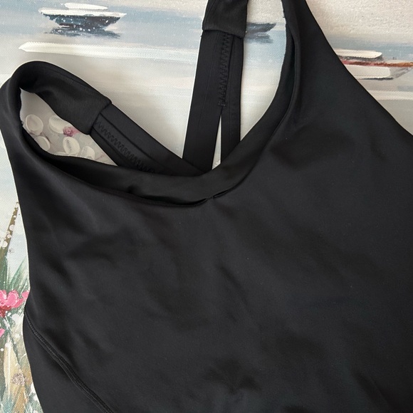 LULULEMON Black Crossover Racerback Tank Top Exercise Gym Workout Yoga - Picture 4 of 10